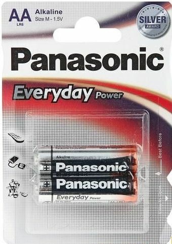 Элемент питания PANASONIC Everyday LR6 316 BL2 standart 218116 (цена за 1шт.)