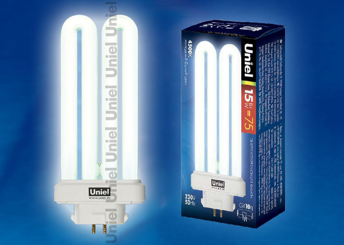 Лампа люминесцентная Uniel PL GX10q 15W 4500 4K ESL-PLL-15 4500 GX10Q (1 100)