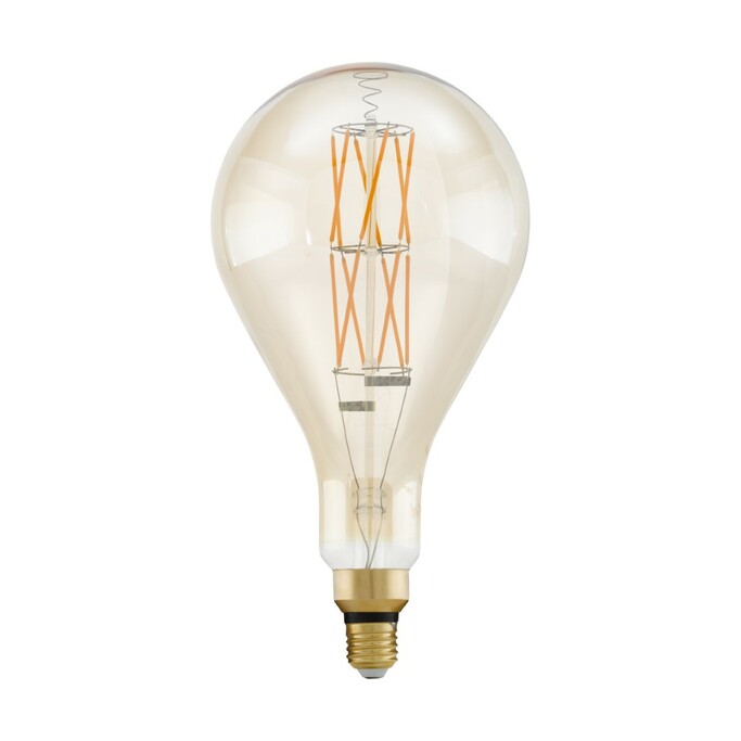 EGLO Лампа светодиодная филаментная диммируемая "BIG SIZE" PS160, 8W (E27), L305, 2100K, 806lm, янта