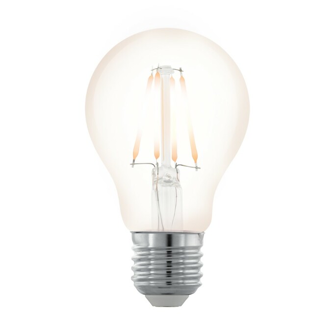 EGLO Лампа светодиодная филаментная диммируемая "Северное сияние" A60, 4W (E27), 2200K, 390lm, прозр
