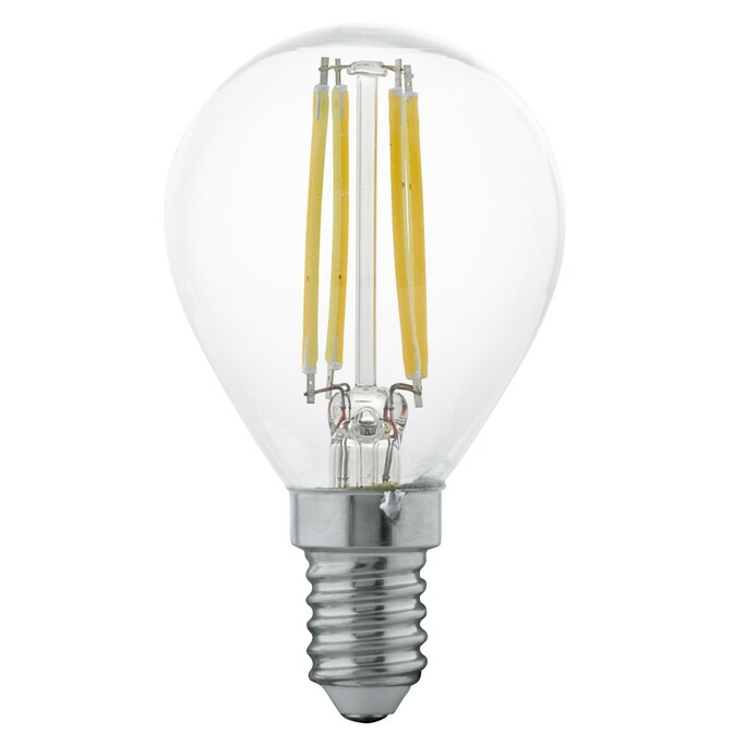 EGLO Лампа светодиодная филаментная P45, 4W (E14), 2700K, 350lm, прозрачный