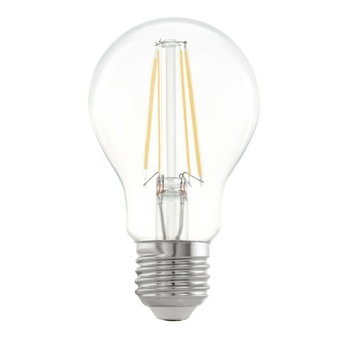 EGLO Лампа светодиодная филаментная A60, 6,5W (E27), 2700K, 810lm, прозрачный