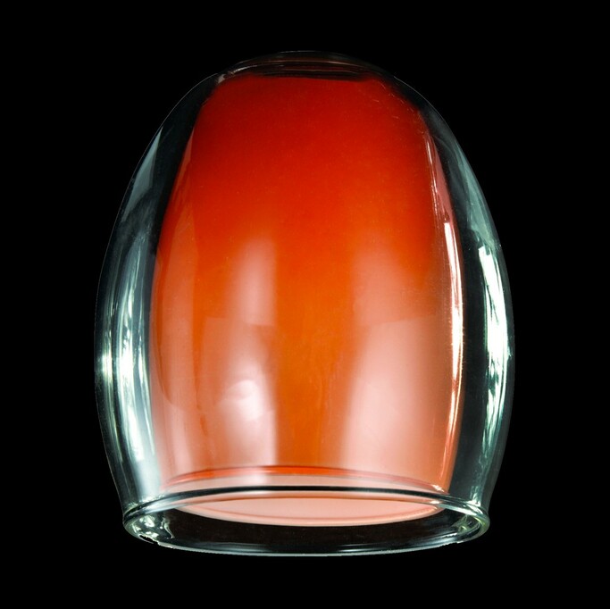 ЕВРОСВЕТ плафон 9808 оранжевый+прозрачный, арт. 70438 (Е14)