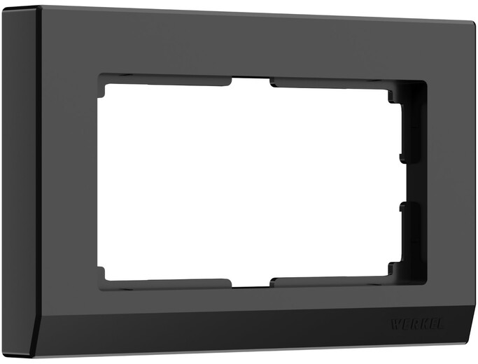 Werkel W0081808  Рамка для двойной розетки (черный)
