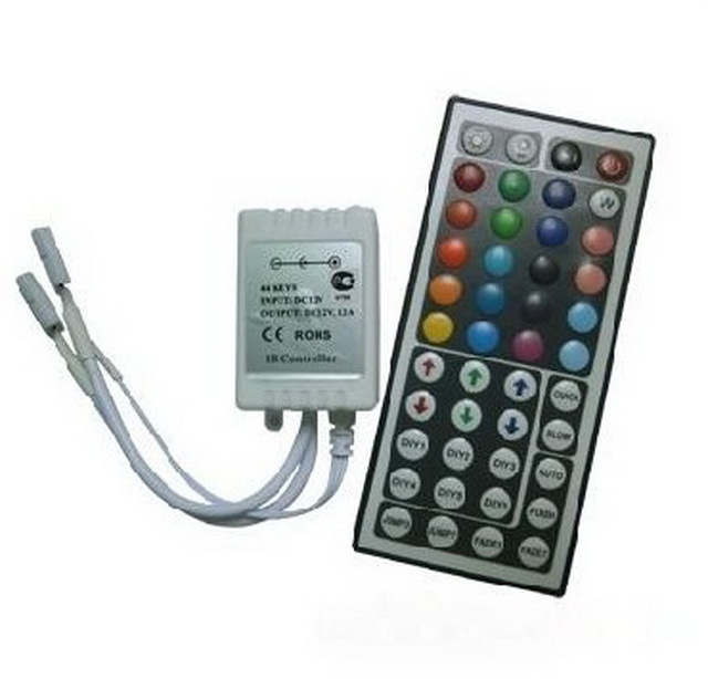 Контроллер ECOLA CRL144ESB 144W 12V 12A RGB с большим ИК пультом