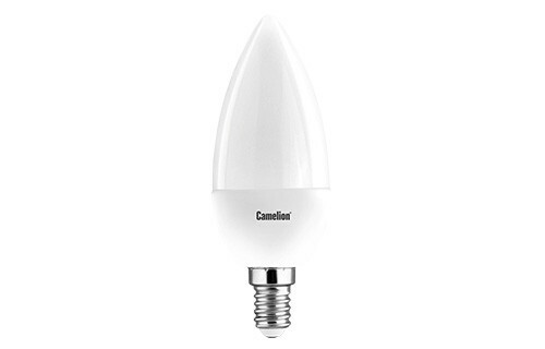 Лампа св д Camelion Свеча E14 7W(560lm 220°) 4500K матов. 101x37 пластик LED7-C35 845 E14