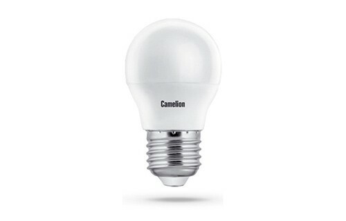 Лампа св д Camelion Шар G45 E27 8W(750 220°) 4500K матов. 78x45 пластик LED8-G45 845 E27