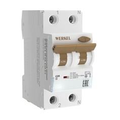 Werkel W922P256   Дифференциальный автомат  1P+N 25 A  30 mА  6 kА  C А