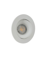 DENKIRS DK2018-WH Встраиваемый светильник, IP 20, 50 Вт, GU10, белый, алюминий