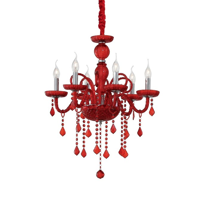 Люстра IDEAL LUX GIUDECCA SP6 ROSSO