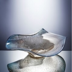 Ваза Cloyd BOYOMA Vase   шир. 42 см - сер. стекло (арт.50036)
