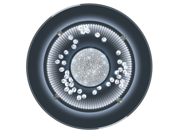 Светильник Estares накл.св д. Infinito 45W(3100lm) 2K-4K-6K круг d500x58 IP20 крист., стекло, пульт