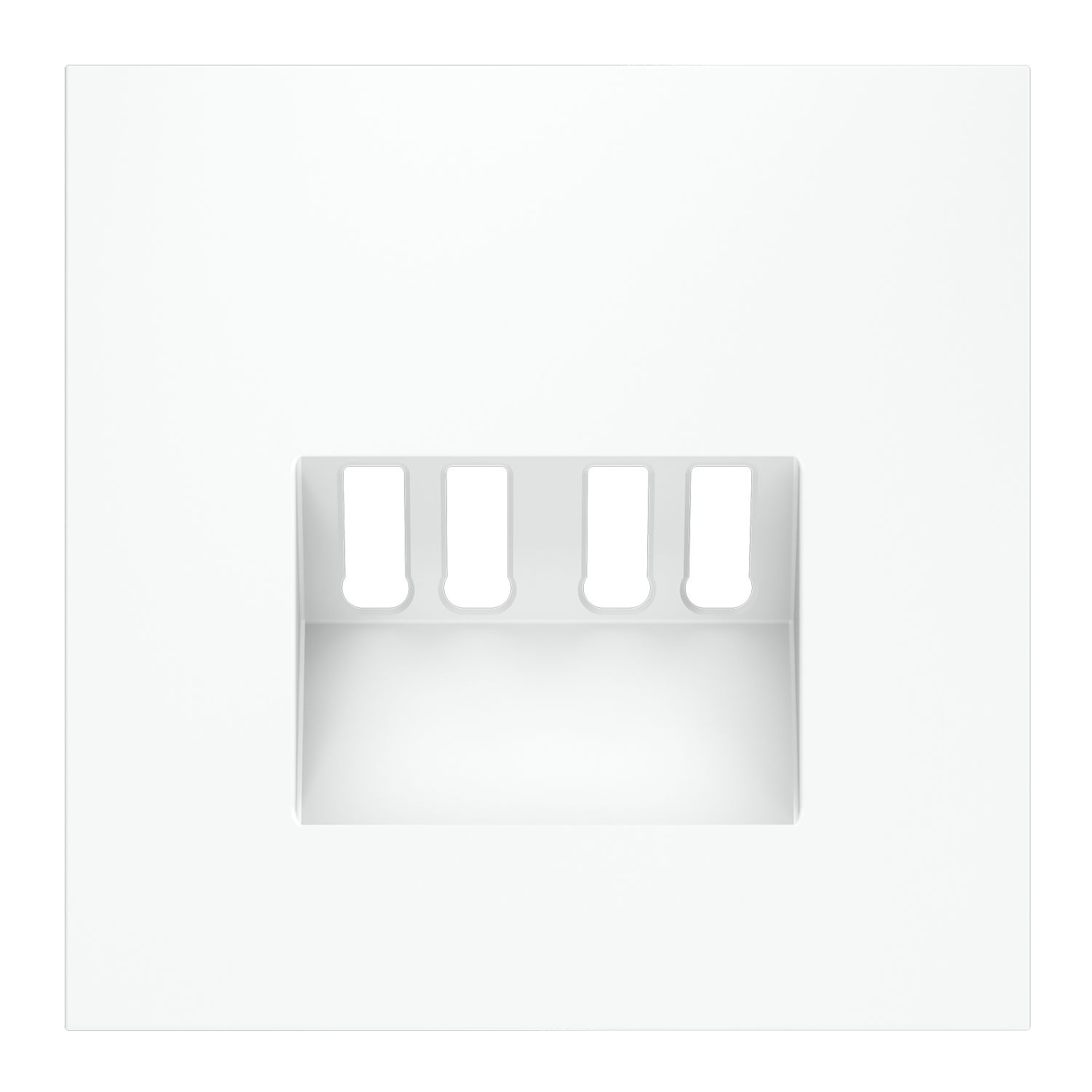 Voltum VLS001502 Накладка для розетки акустической 4-местной , S70 (белый матовый)