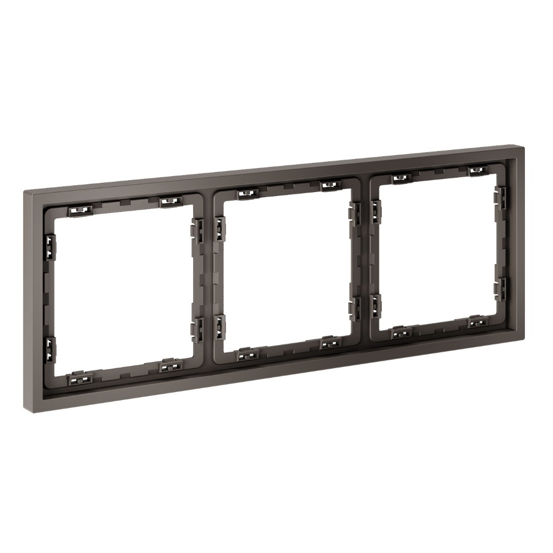 Voltum VLS100314 Рамка пластиковая VOLTUM S70 на 3 пост, (капучино)