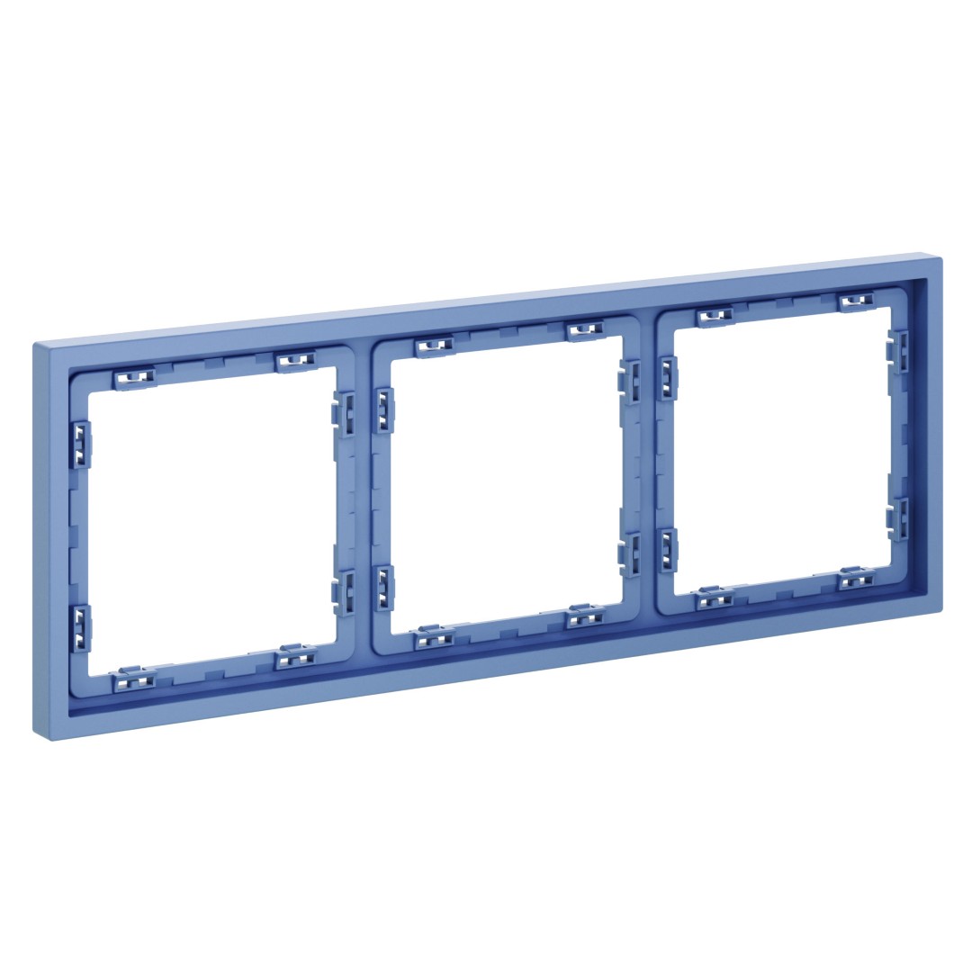 Voltum VLS100315 Рамка пластиковая VOLTUM S70 на 3 поста, (деним)