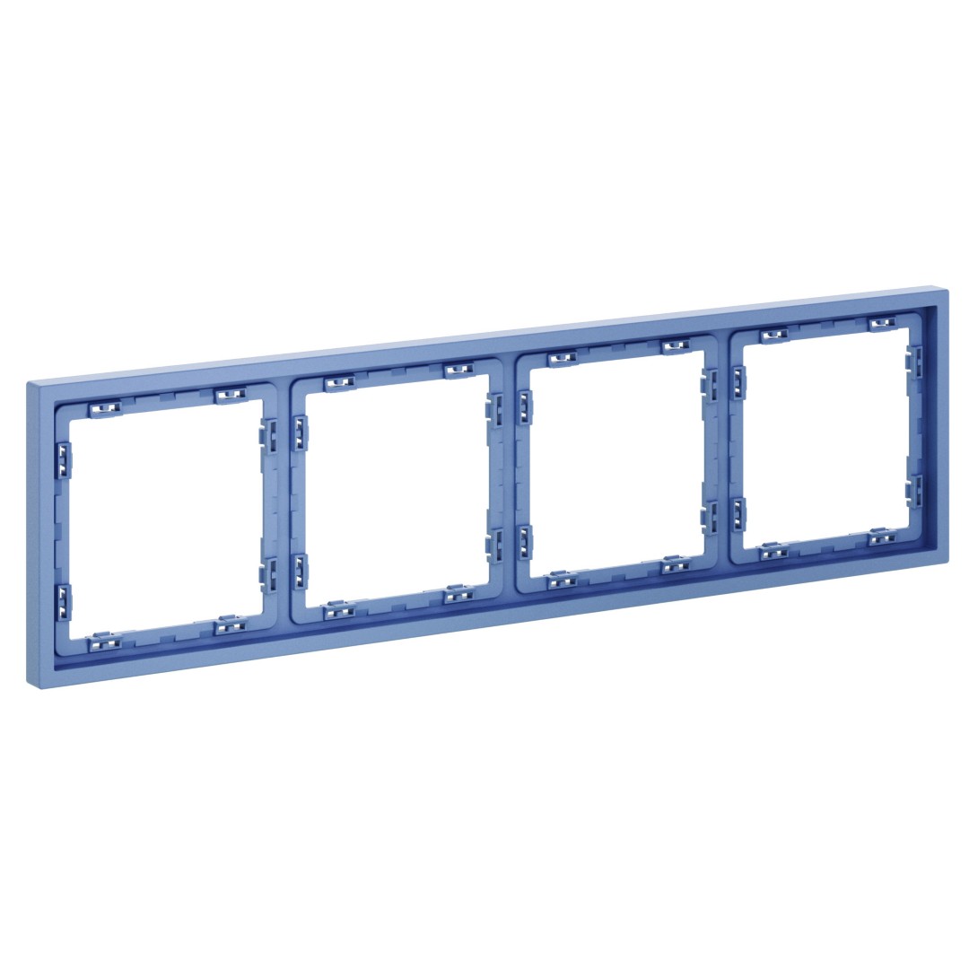 Voltum VLS100415 Рамка пластиковая VOLTUM S70 на 4 поста, (деним)