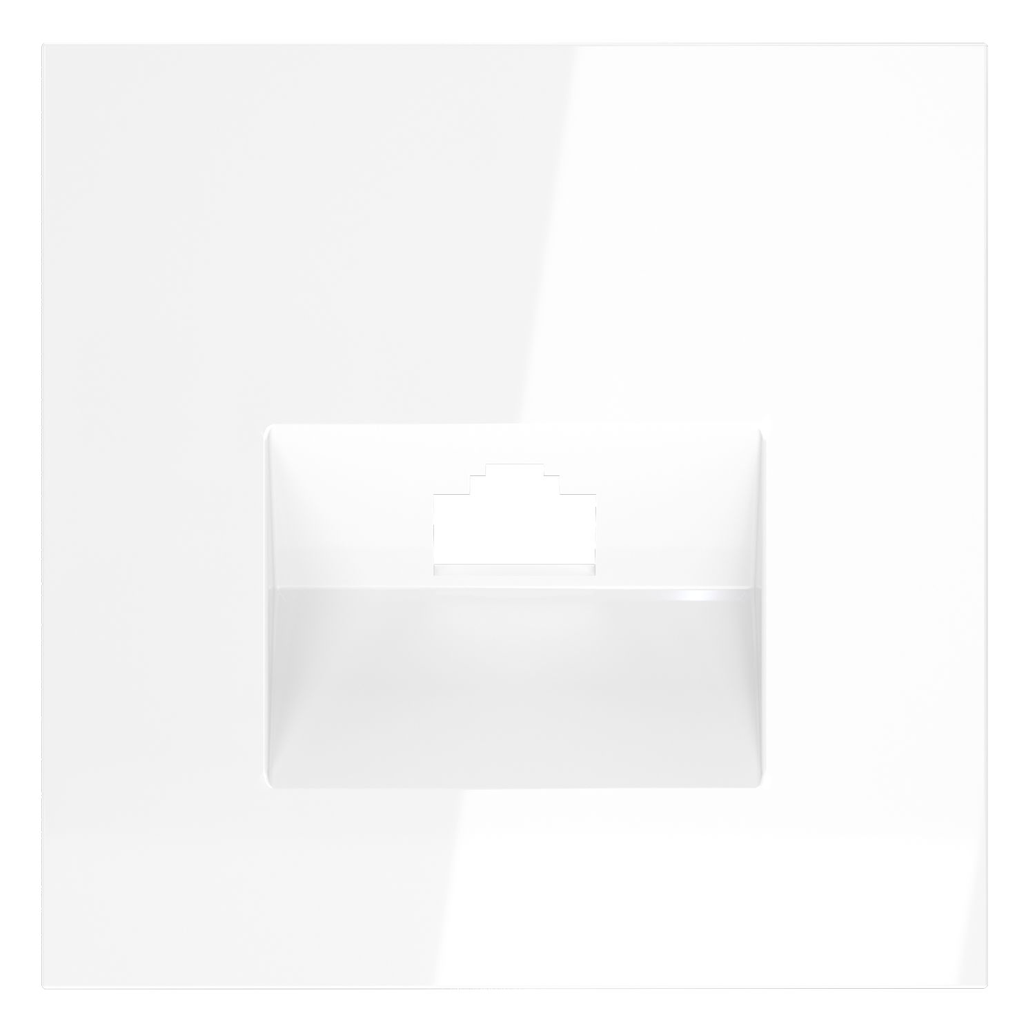 Voltum VLS001301 Накладка для розетки компьютерной RJ45 кат.6, S70 (белый глянцевый)