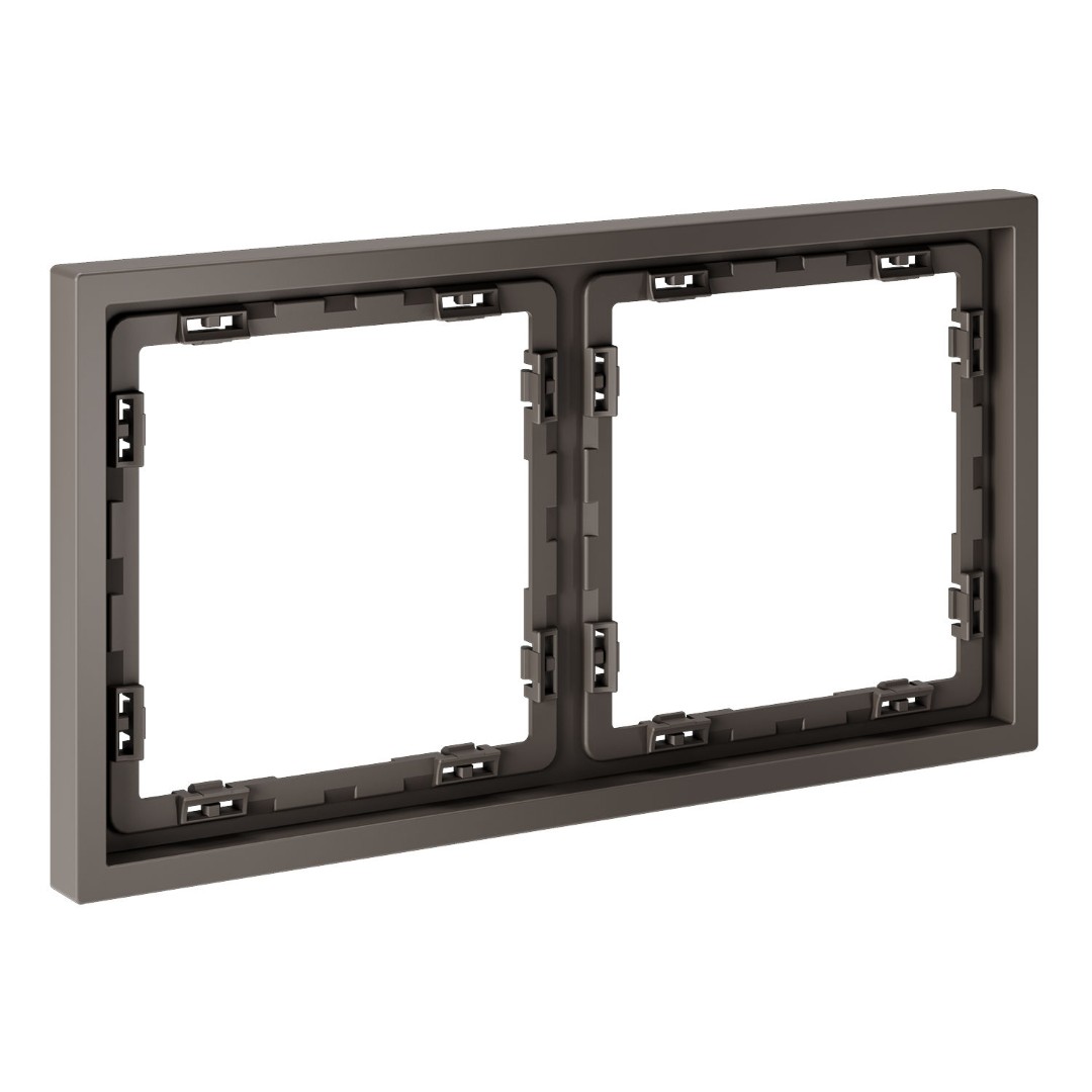 Voltum VLS100214 Рамка пластиковая VOLTUM S70 на 2 пост, (капучино)