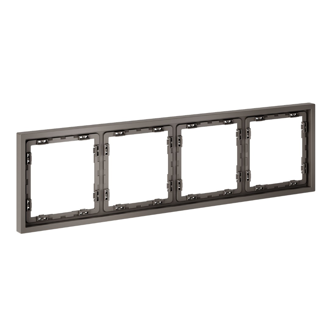 Voltum VLS100414 Рамка пластиковая VOLTUM S70 на 4 пост, (капучино)