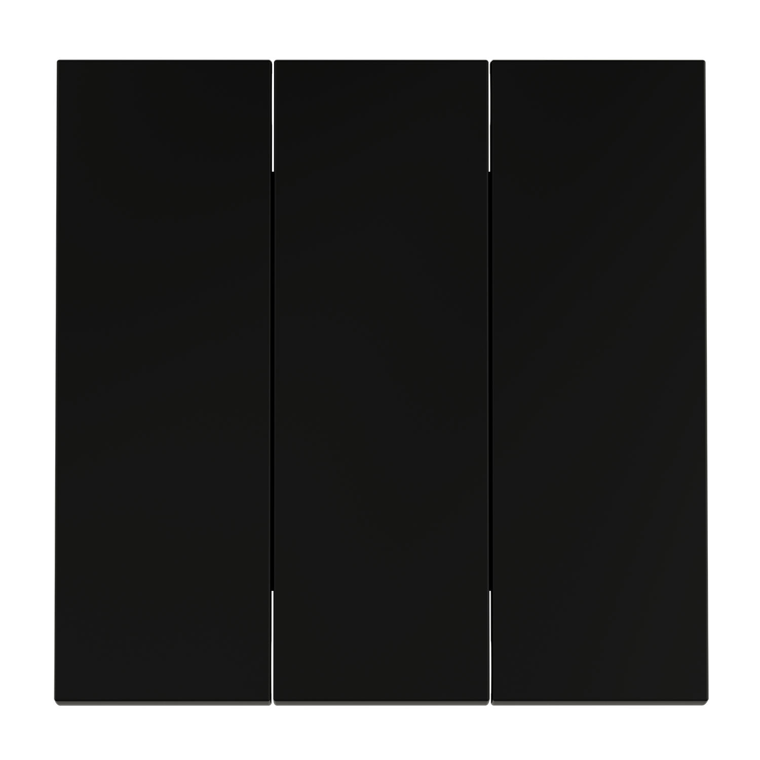 Voltum VLS000508 Клавиши для выключателя переключателя трехклавишного, S70 (черный матовый)