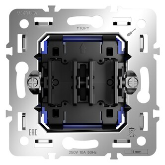Voltum VLS0201M Механизм выключателя двухклавишного 10А, S70