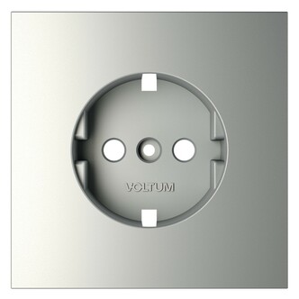 Voltum VLS000605 Накладка для розетки с заземлением, S70 (сталь)