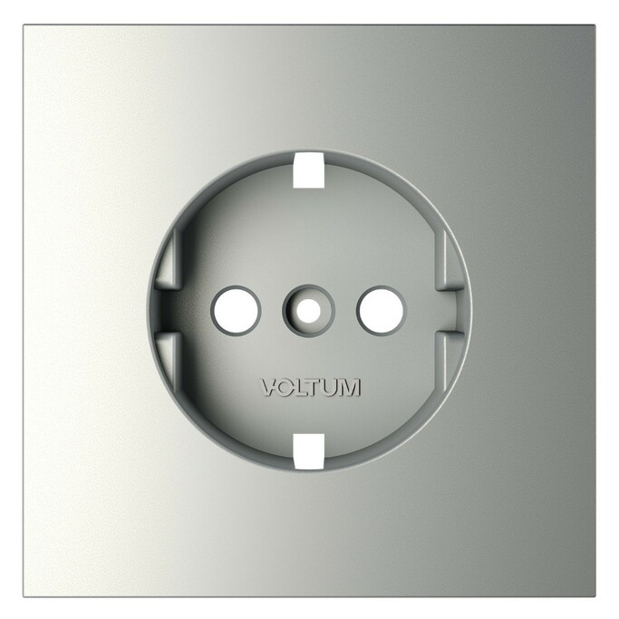 Voltum VLS000605 Накладка для розетки с заземлением, S70 (сталь)