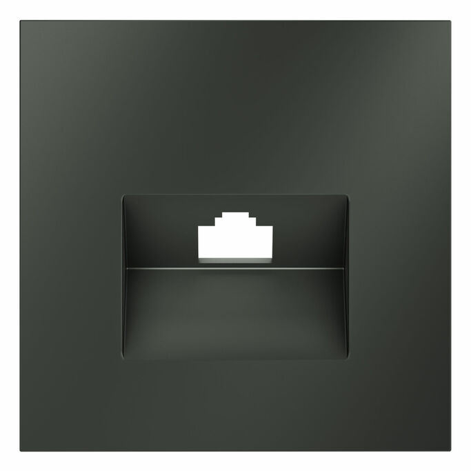 Voltum VLS001306 Накладка для розетки компьютерной RJ45 кат.6, S70 (титан)