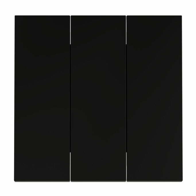 Voltum VLS000508 Клавиши для выключателя переключателя трехклавишного, S70 (черный матовый)