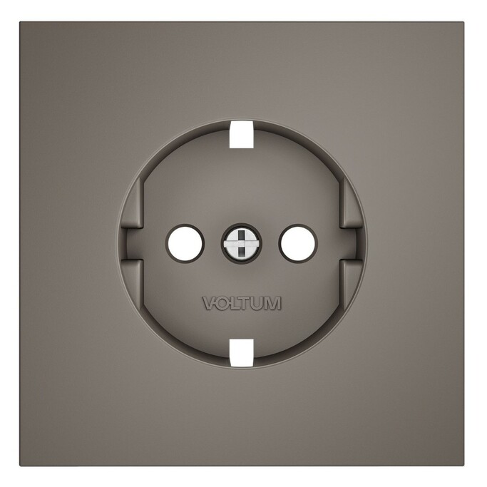 Voltum VLS000614 Накладка для розетки с заземлением, S70 (капучино)