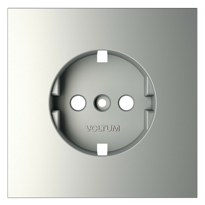 Voltum VLS000605 Накладка для розетки с заземлением, S70 (сталь)