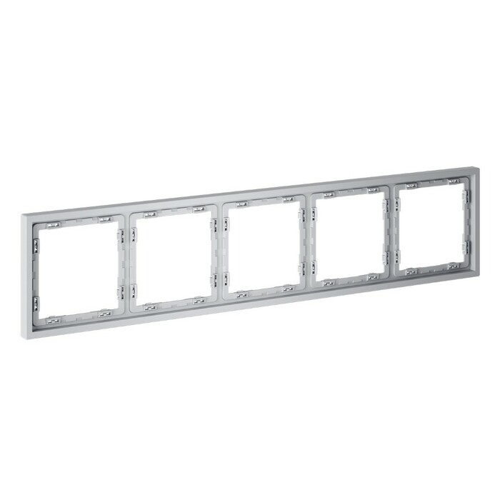 Voltum VLS100516 Рамка пластиковая VOLTUM S70 на 5 постов, (серый)
