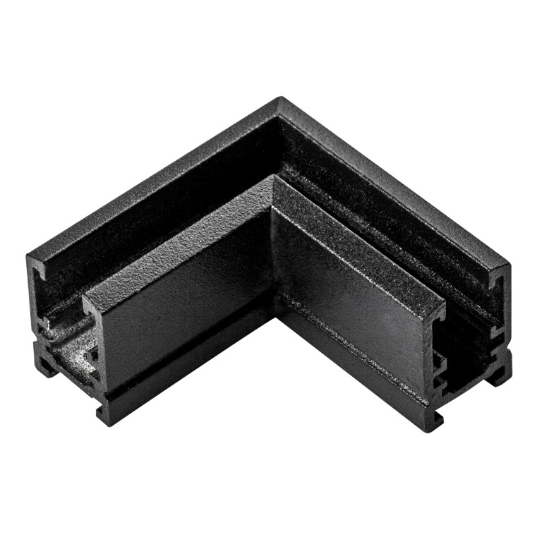 LIGHTSTAR 506127 Соединитель L-образный горизонтальный LINEA ЧЕРНЫЙ