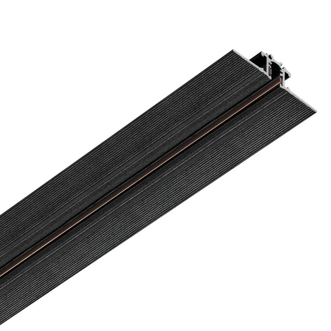 LIGHTSTAR 506217 Трек 24V двухконтактный однофазный встраиваемый LINEA 1м ЧЕРНЫЙ