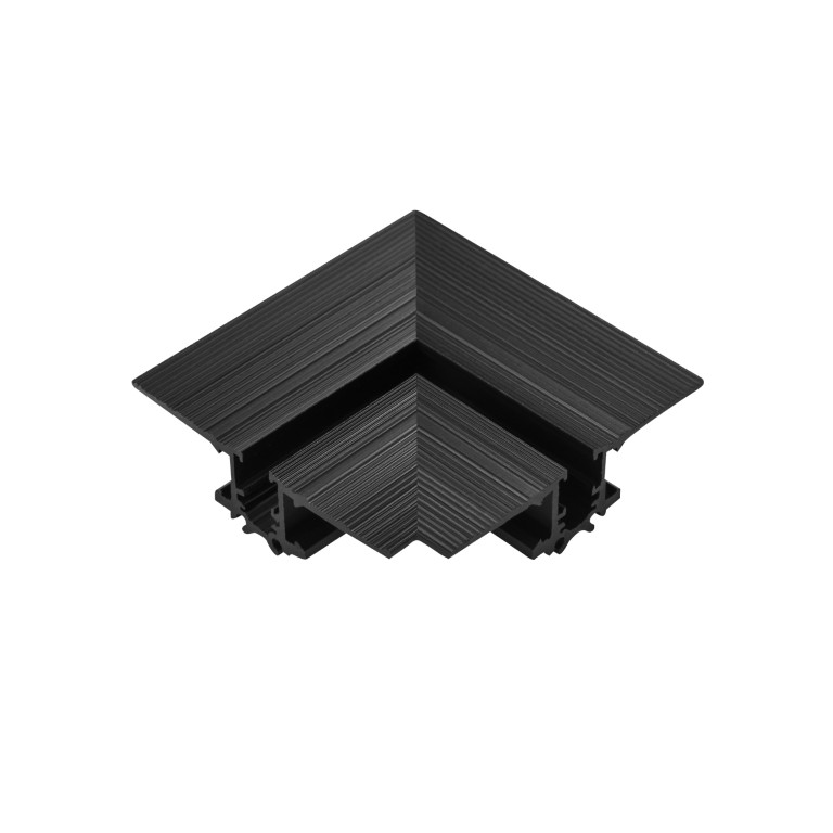 LIGHTSTAR 506237 Соединитель угловой горизонтальный LINEA ЧЕРНЫЙ