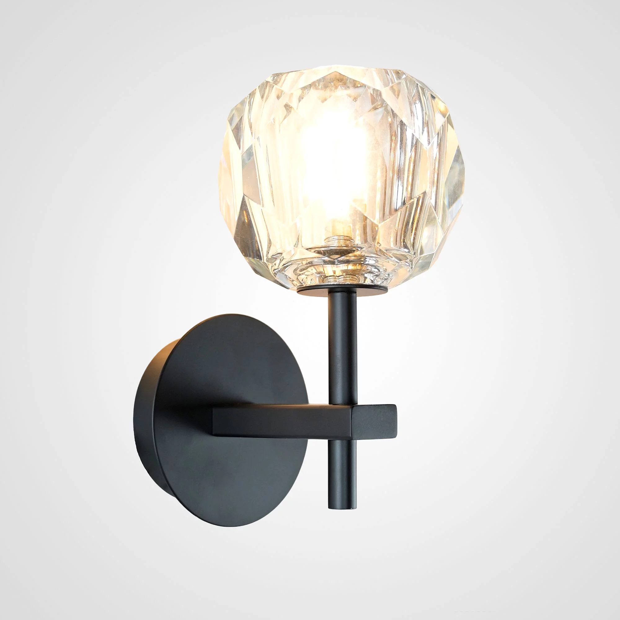 Бра Boule De Cristal Single Sconce Black By Imperiumloft