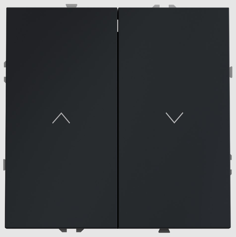 Voltum Выключатель встраиваемый VOLTUM S70 для жалюзи 10А, (графит) VLS020707