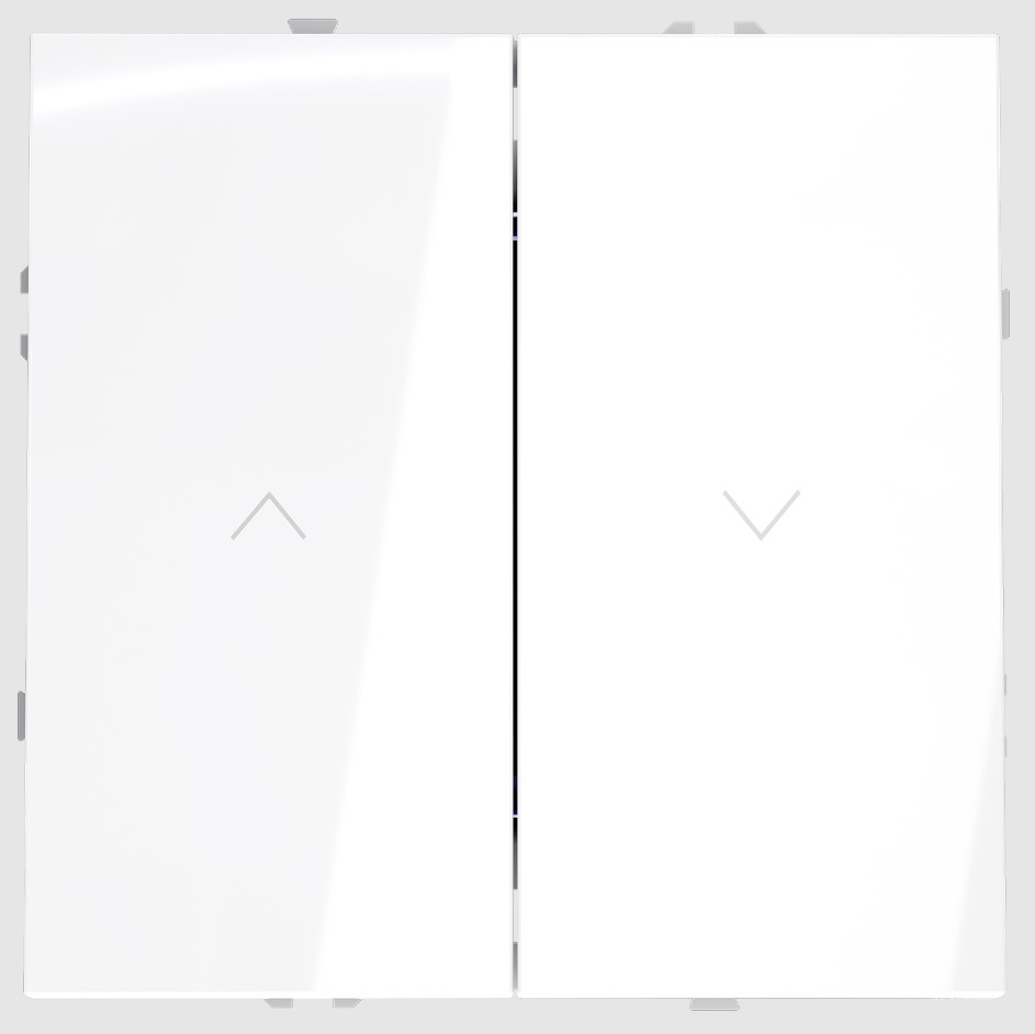 Voltum Выключатель встраиваемый VOLTUM S70 для жалюзи 10А, (белый глянцевый) VLS020701