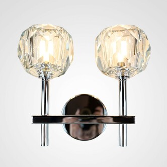 Бра  Boule De Cristal Double Sconce Chrome By Imperiumloft