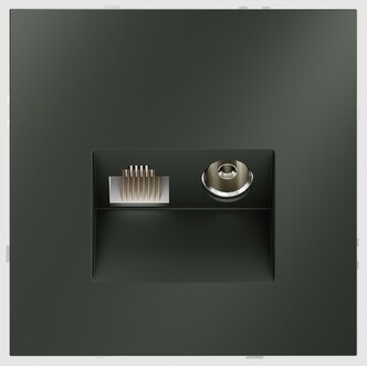 Voltum Розетка телевизионная встраиваемая VOLTUM S70 TV+RJ45 кат. 6, (титан) VLS060706