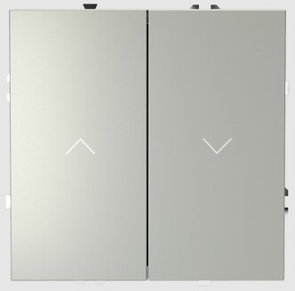 Voltum Выключатель встраиваемый VOLTUM S70 для жалюзи 10А, (сталь) VLS020705