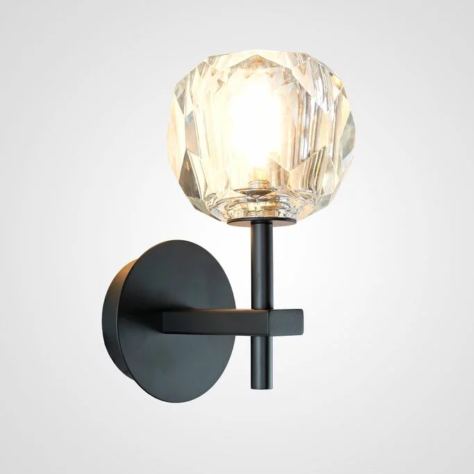 Бра Boule De Cristal Single Sconce Black By Imperiumloft