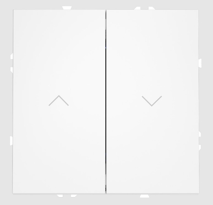 Voltum Выключатель встраиваемый VOLTUM S70 для жалюзи 10А, (белый матовый) VLS020702