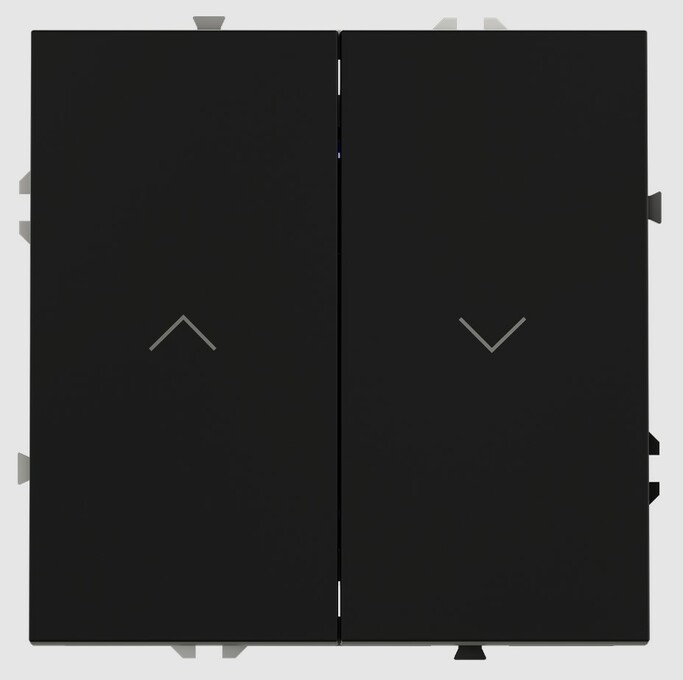 Voltum Выключатель встраиваемый VOLTUM S70 для жалюзи 10А, (черный матовый VLS020708