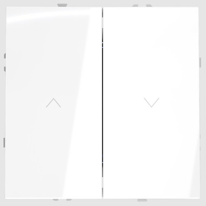 Voltum Выключатель встраиваемый VOLTUM S70 для жалюзи 10А, (белый глянцевый) VLS020701