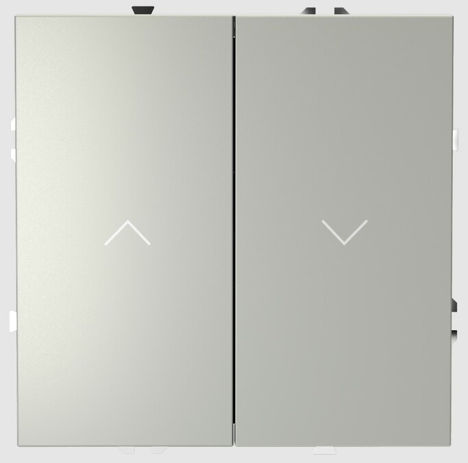 Voltum Выключатель встраиваемый VOLTUM S70 для жалюзи 10А, (сталь) VLS020705