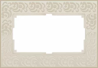 Werkel WL05-Frame-01-DBL-ivory    Рамка для двойной розетки (слоновая кость)