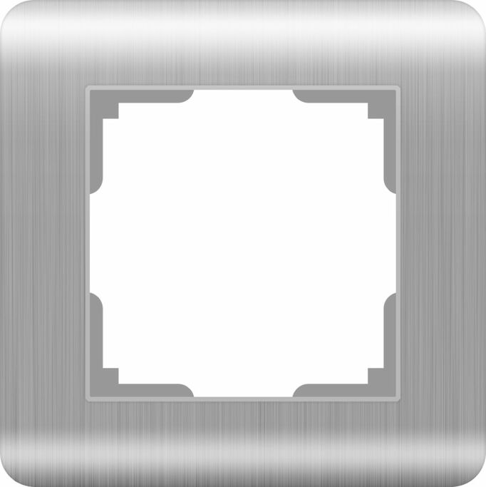 Werkel WL12-Frame-01   Рамка на 1 пост (серебряный)