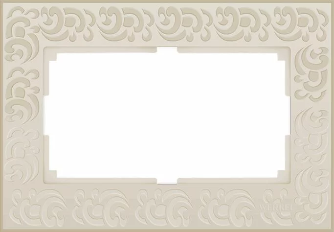 Werkel WL05-Frame-01-DBL-ivory    Рамка для двойной розетки (слоновая кость)