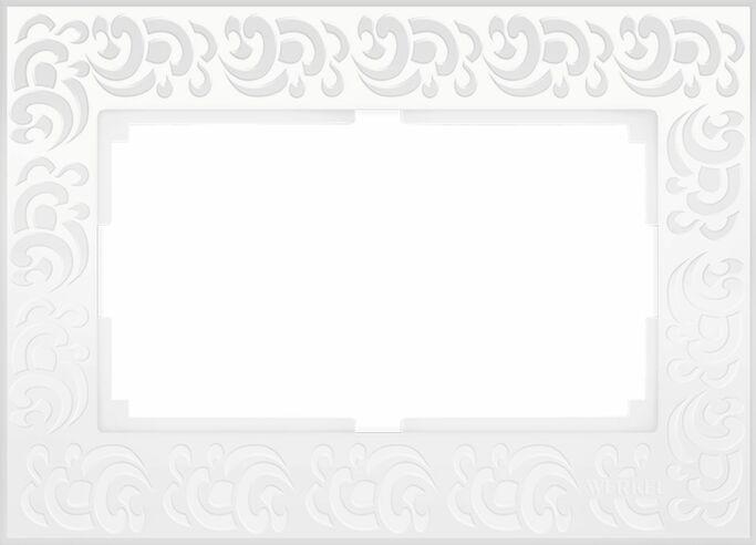 Werkel WL05-Frame-01-DBL-white   Рамка для двойной розетки (белый)